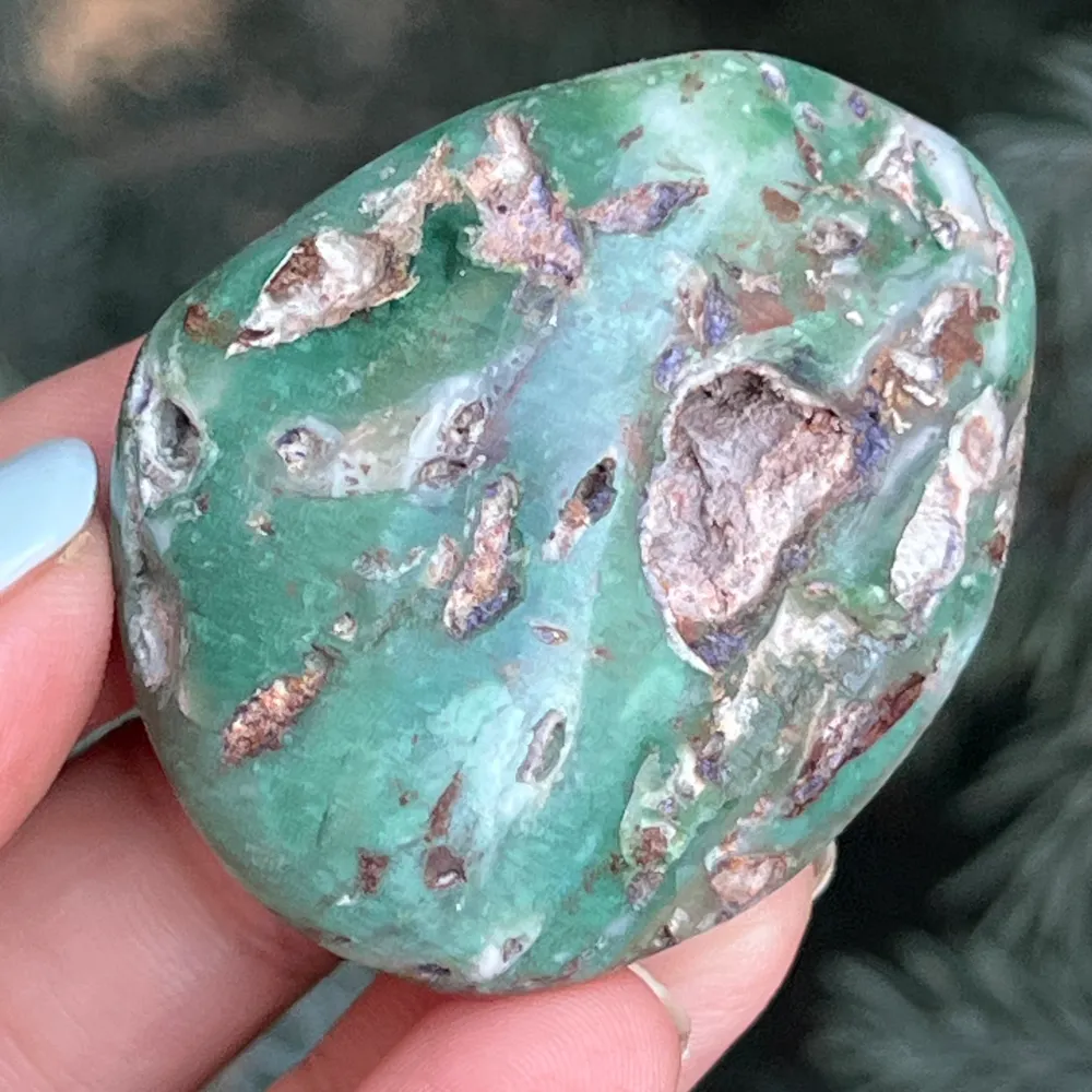 Emerald Palmstone Chrysoprase Model 6 от Зимбабве