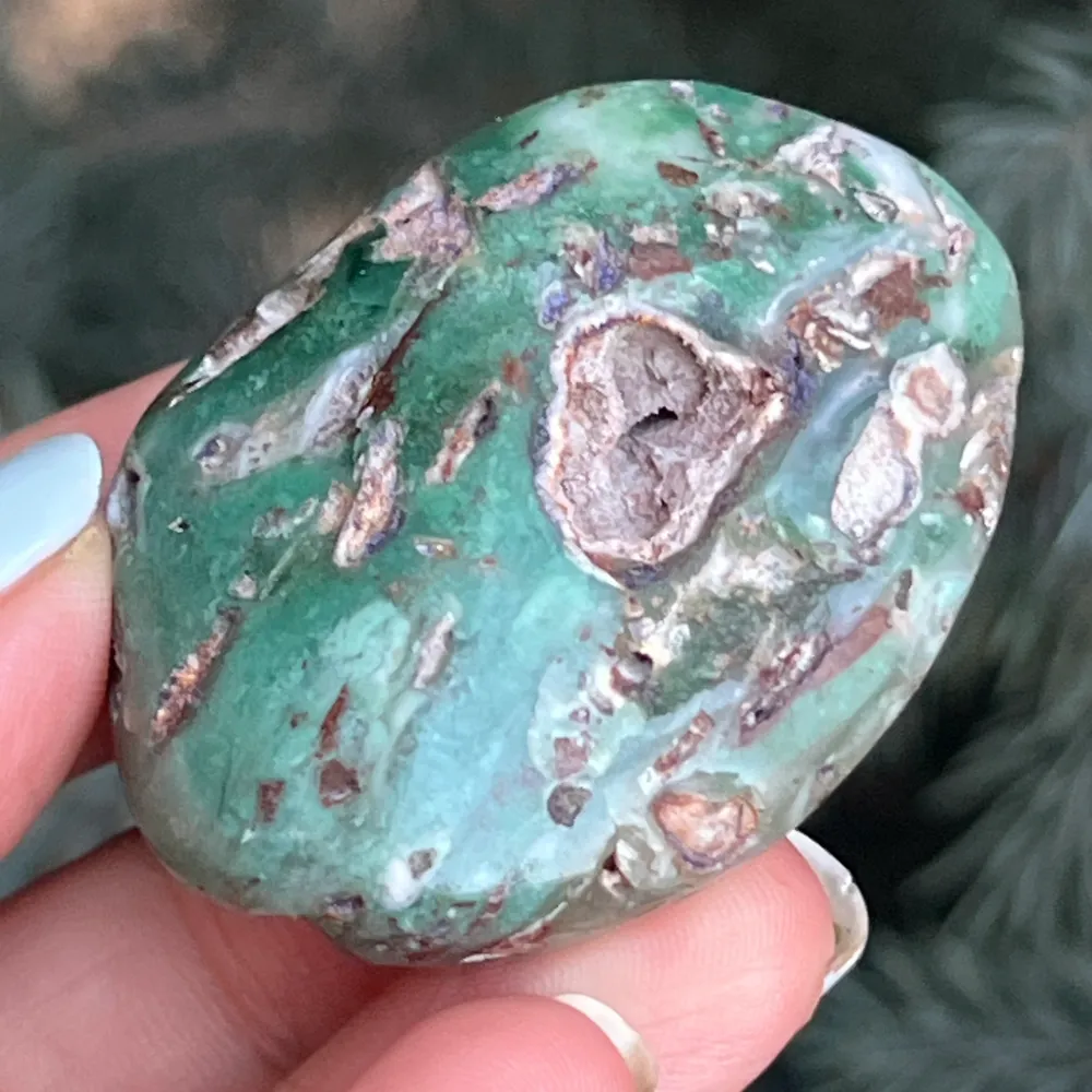 Emerald Palmstone Chrysoprase Model 6 от Зимбабве
