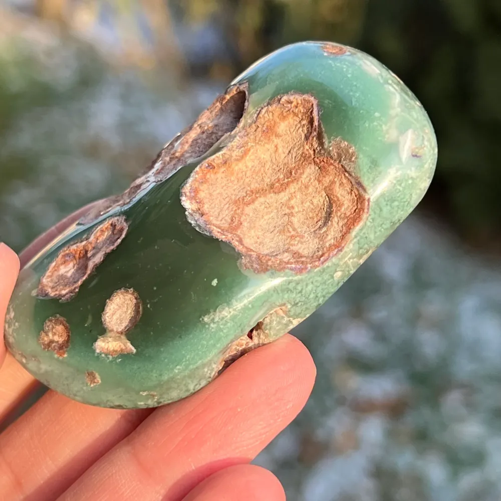 Emerald Palmstone Chrysoprase Model 4 от Зимбабве