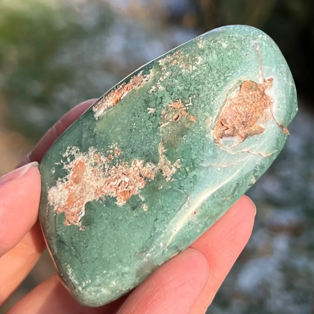 Emerald Palmstone Chrysoprase Model 3 от Зимбабве
