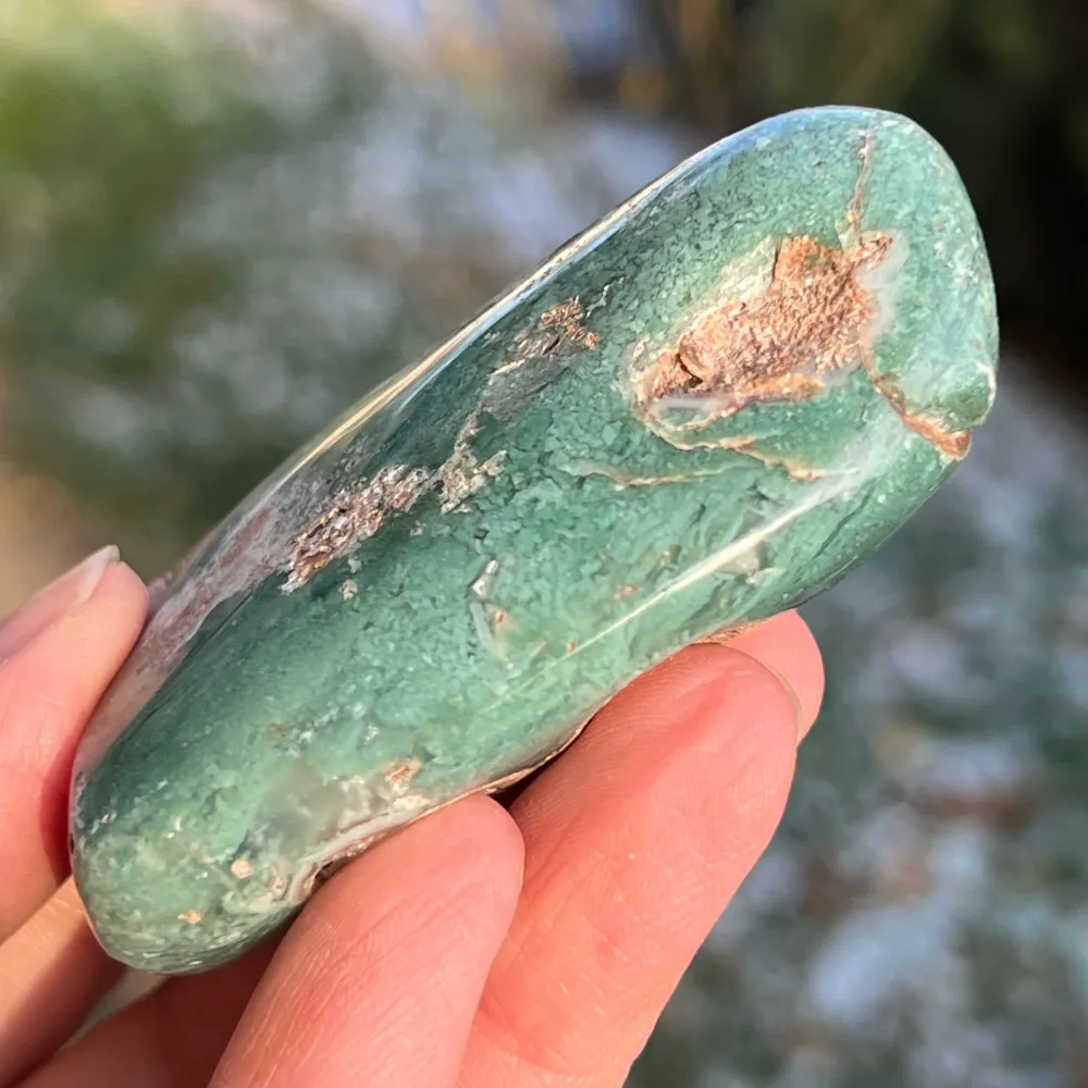 Emerald Palmstone Chrysoprase Model 3 от Зимбабве