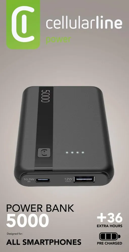 Външна батерия ESSENCE ENTRY 5000 mAh черна