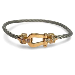 Гривна Fred Force 10 розово злато и диаманти 0,12 ct
