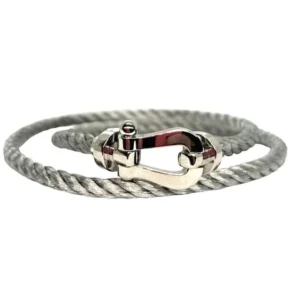 Fred Force 10 - Голяма гривна, двоен тур, от бяло злато 18K