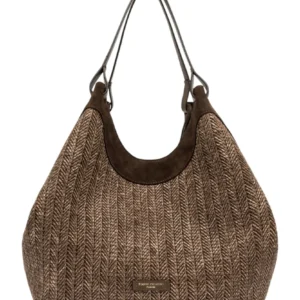 Gianni Chiarini Dua Braided Straw Bag