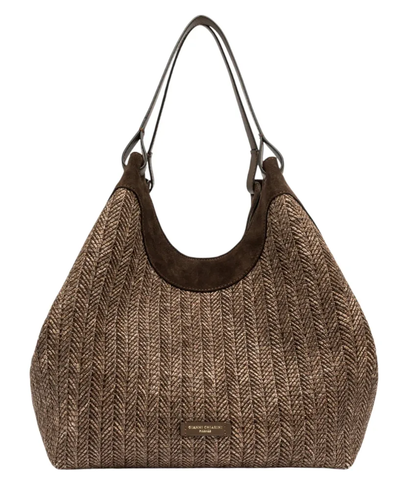 Gianni Chiarini Dua Braided Straw Bag