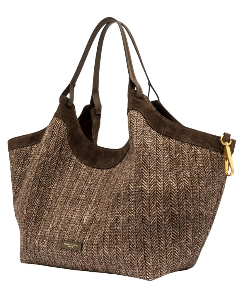 Gianni Chiarini Dua Braided Straw Bag