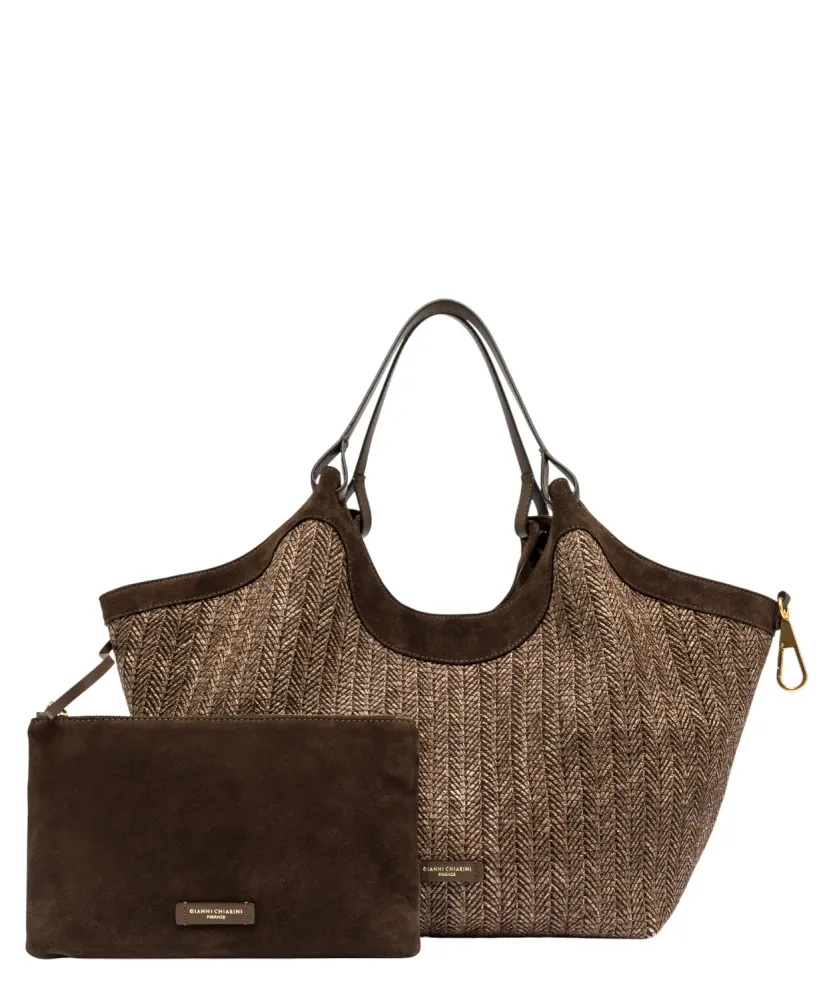 Gianni Chiarini Dua Braided Straw Bag