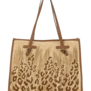 Gianni Chiarini Marcella Embroidered Straw Bag