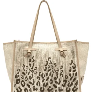 Gianni Chiarini Marcella Embroidered Straw Bag