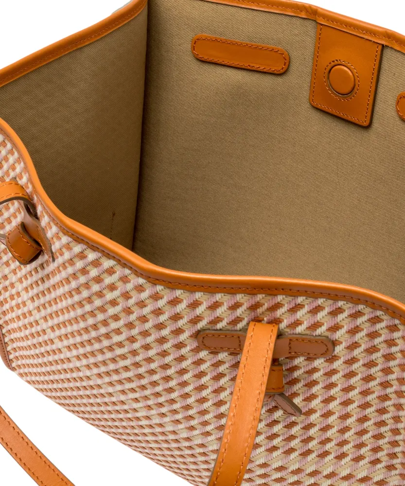 Gianni Chiarini Marcella Houndstooth Fabric Bag