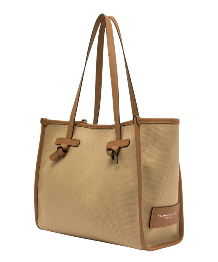 Gianni Chiarini Marcella Medium Canvas Shoulder Bags