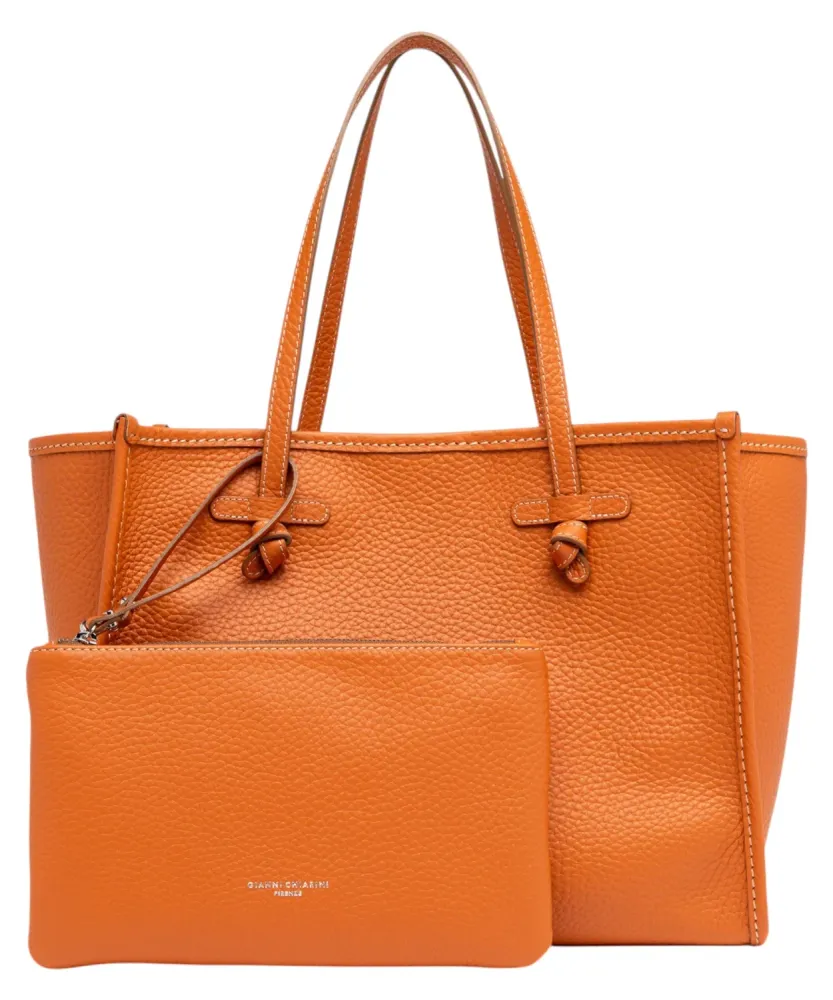 Gianni Chiarini Marcella Shopping Bag Double Bubble Leather Pouch