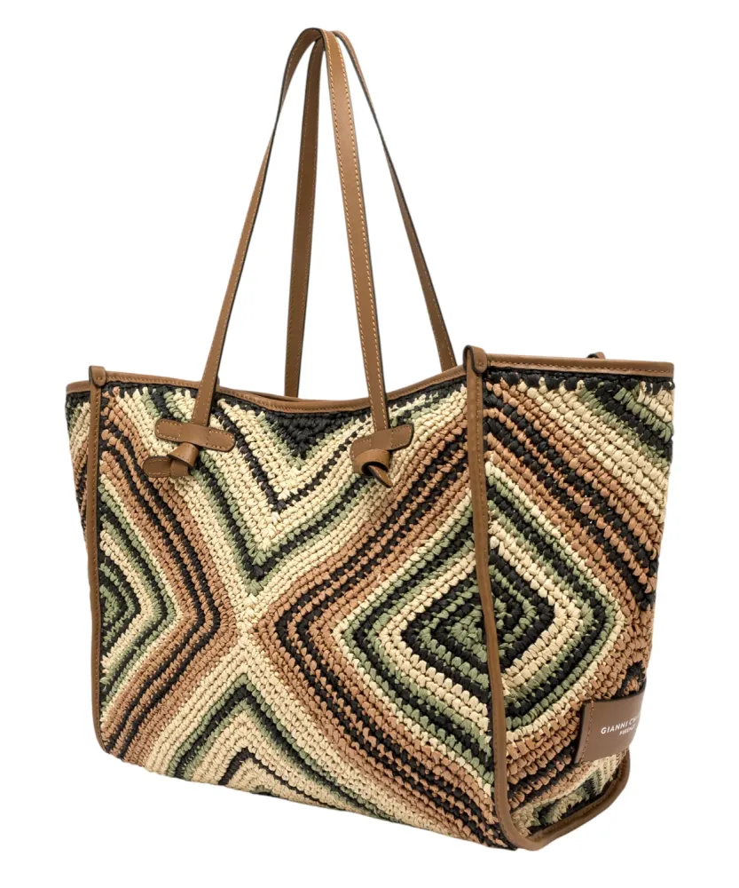 Gianni Chiarini Marcella Woven Straw Bag