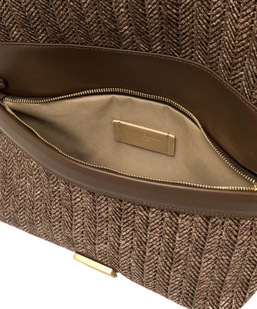 Gianni Chiarini Marigold Woven Straw Bag