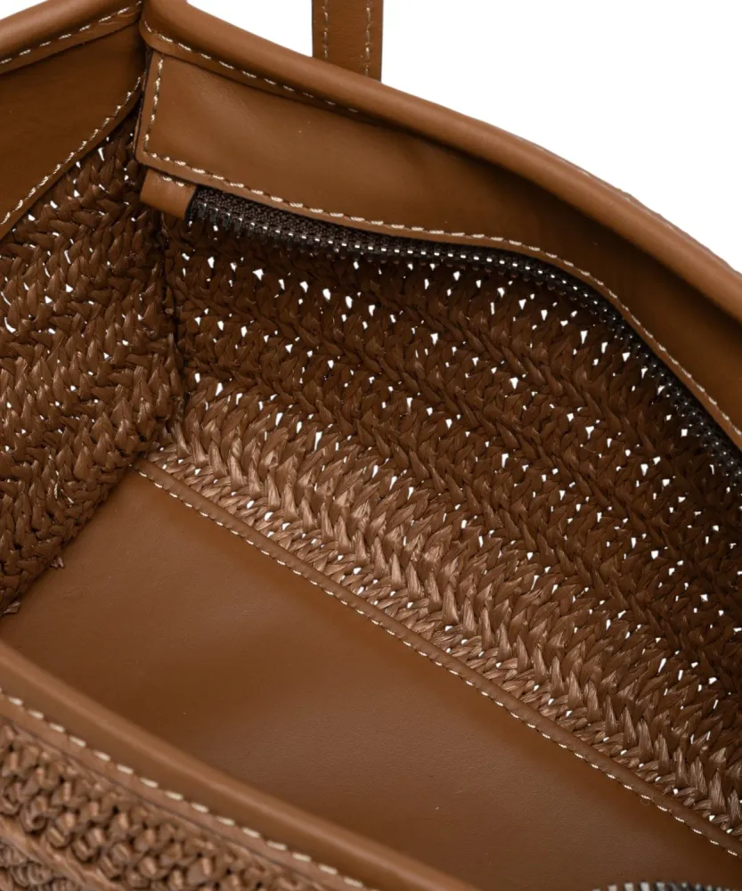 Gianni Chiarini Miss Marcella Mini Bag Woven Straw Effect