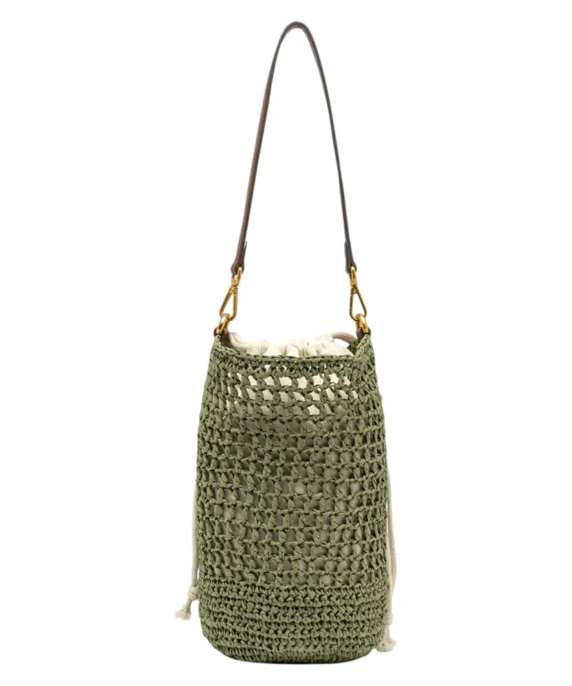 Gianni Chiarini Nefeli Crochet Straw Bucket Bag