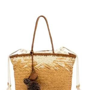Gianni Chiarini Paloma Woven Straw Bag