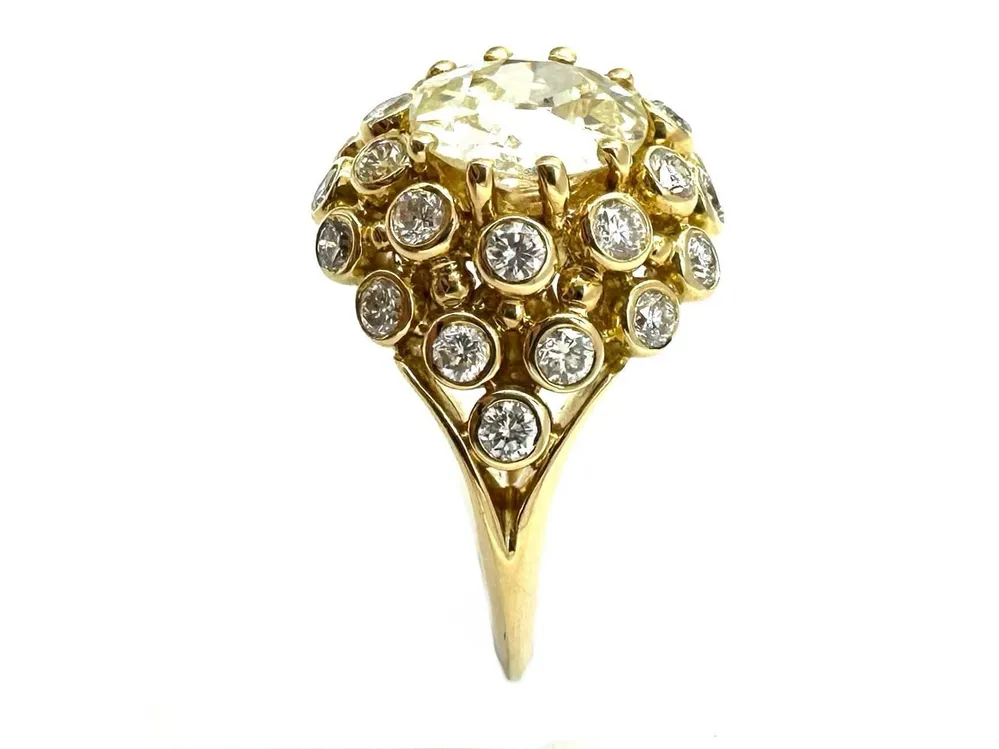 GILBERT ALBERT. Пръстен от 18K жълто злато с диаманти, включително 2,04ct