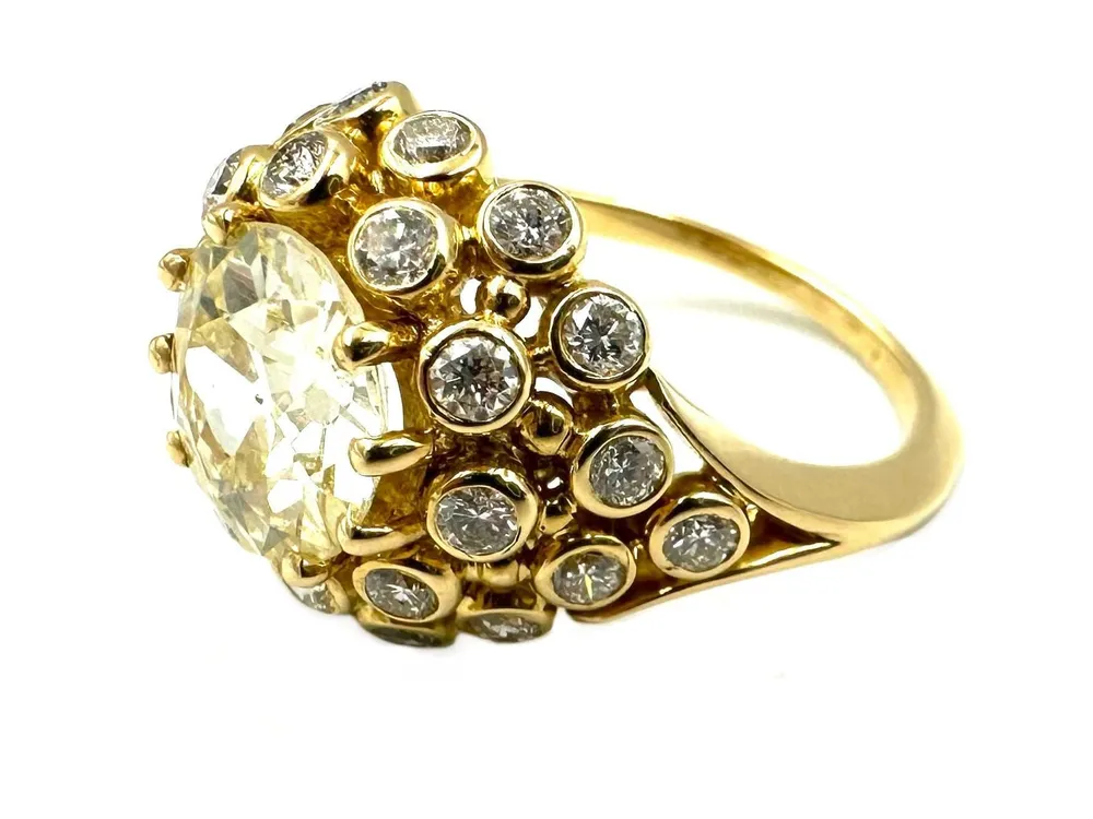 GILBERT ALBERT. Пръстен от 18K жълто злато с диаманти, включително 2,04ct