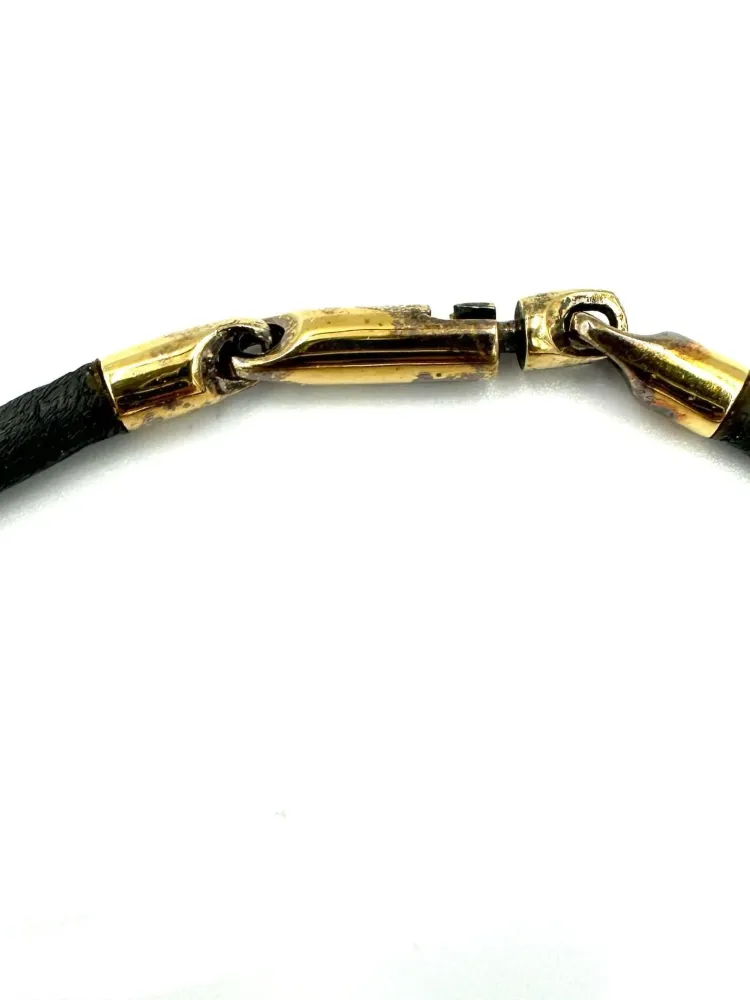 GILBERT ALBERT. Колие от 18K жълто злато и диаманти
