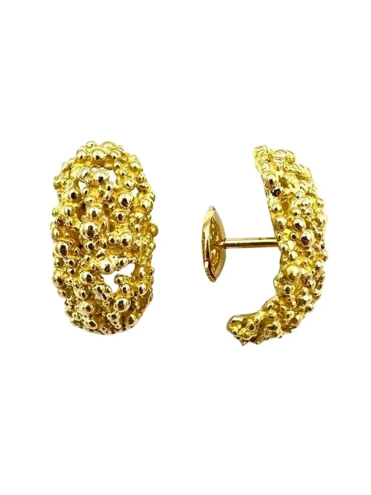 GILBERT ALBERT. Обеци от 18K жълто злато