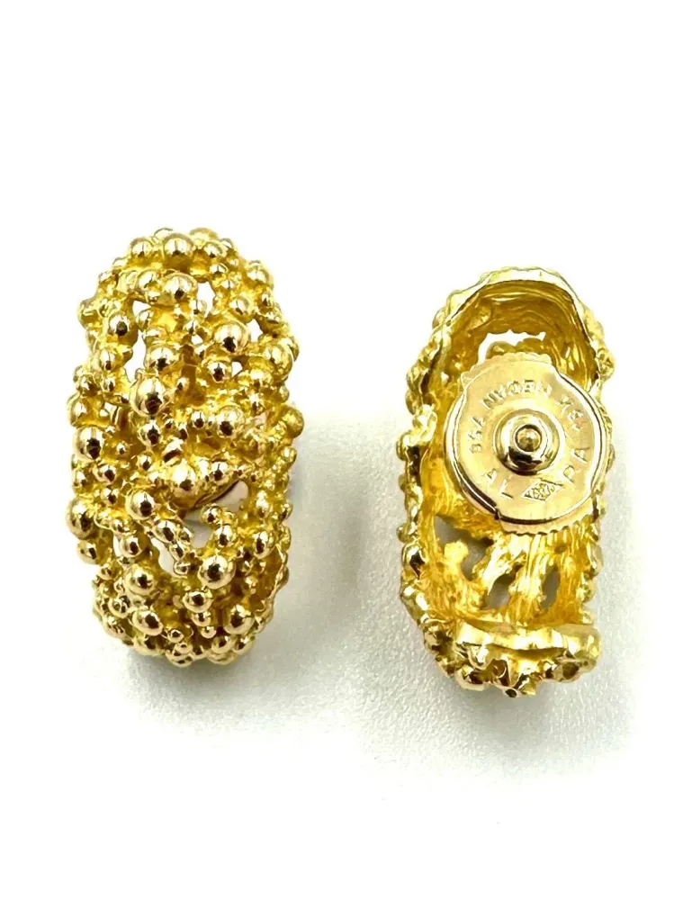 GILBERT ALBERT. Обеци от 18K жълто злато