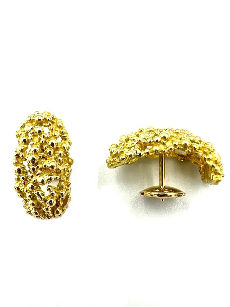 GILBERT ALBERT. Обеци от 18K жълто злато