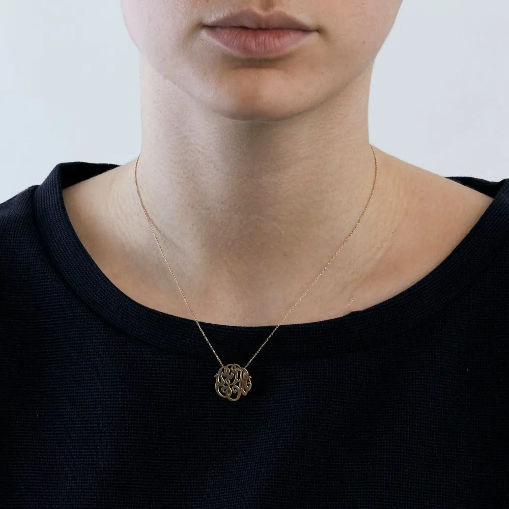 Колие Ginette NY Baby дантела Monogram » или розово