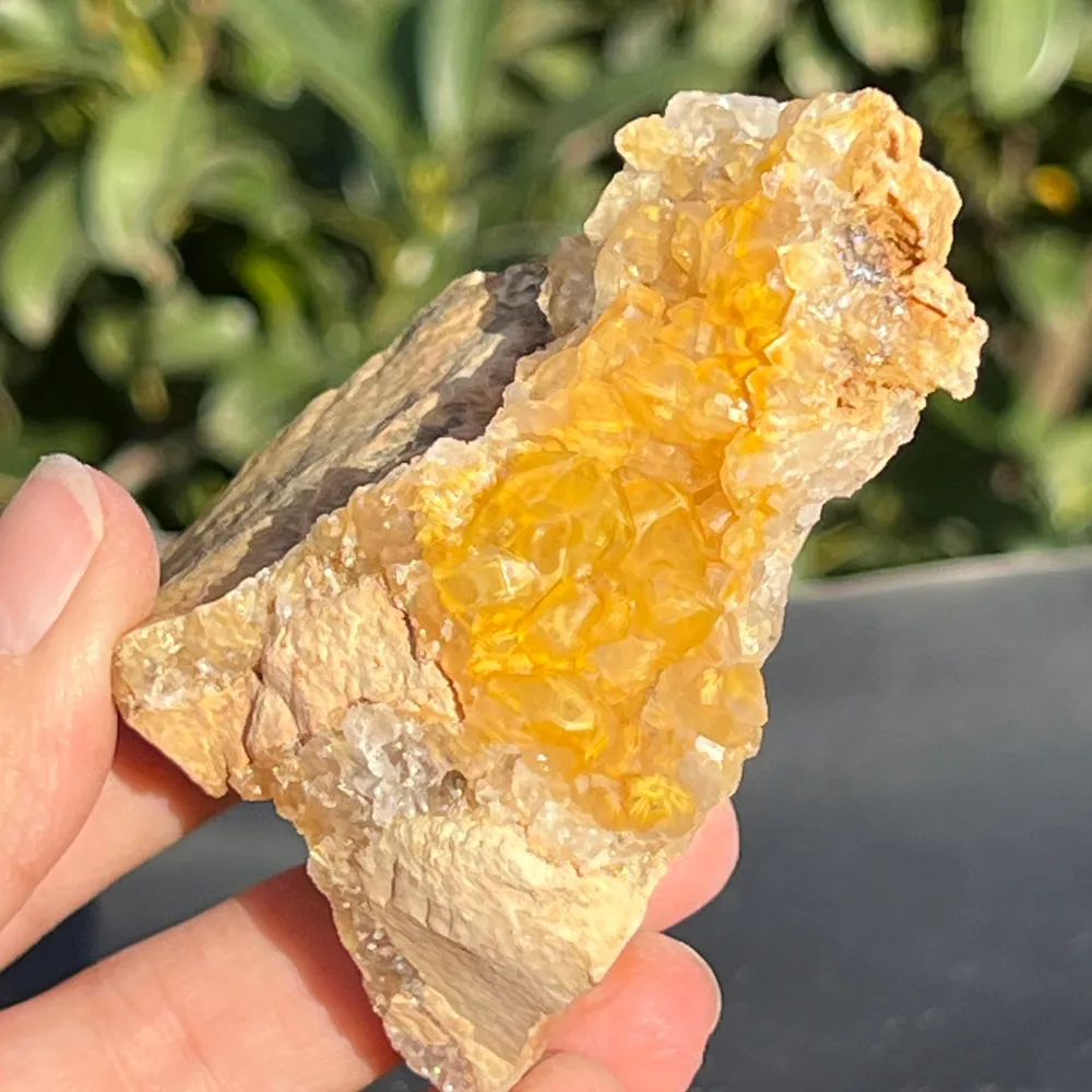 Клъстер лимонов кварц от Замбия, модел Golden Healer 46