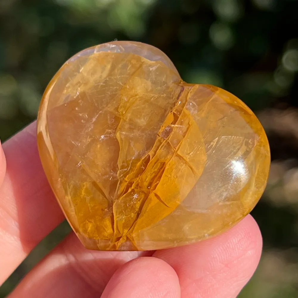 Сърце Golden Healer, кварц лимон, модел мини6