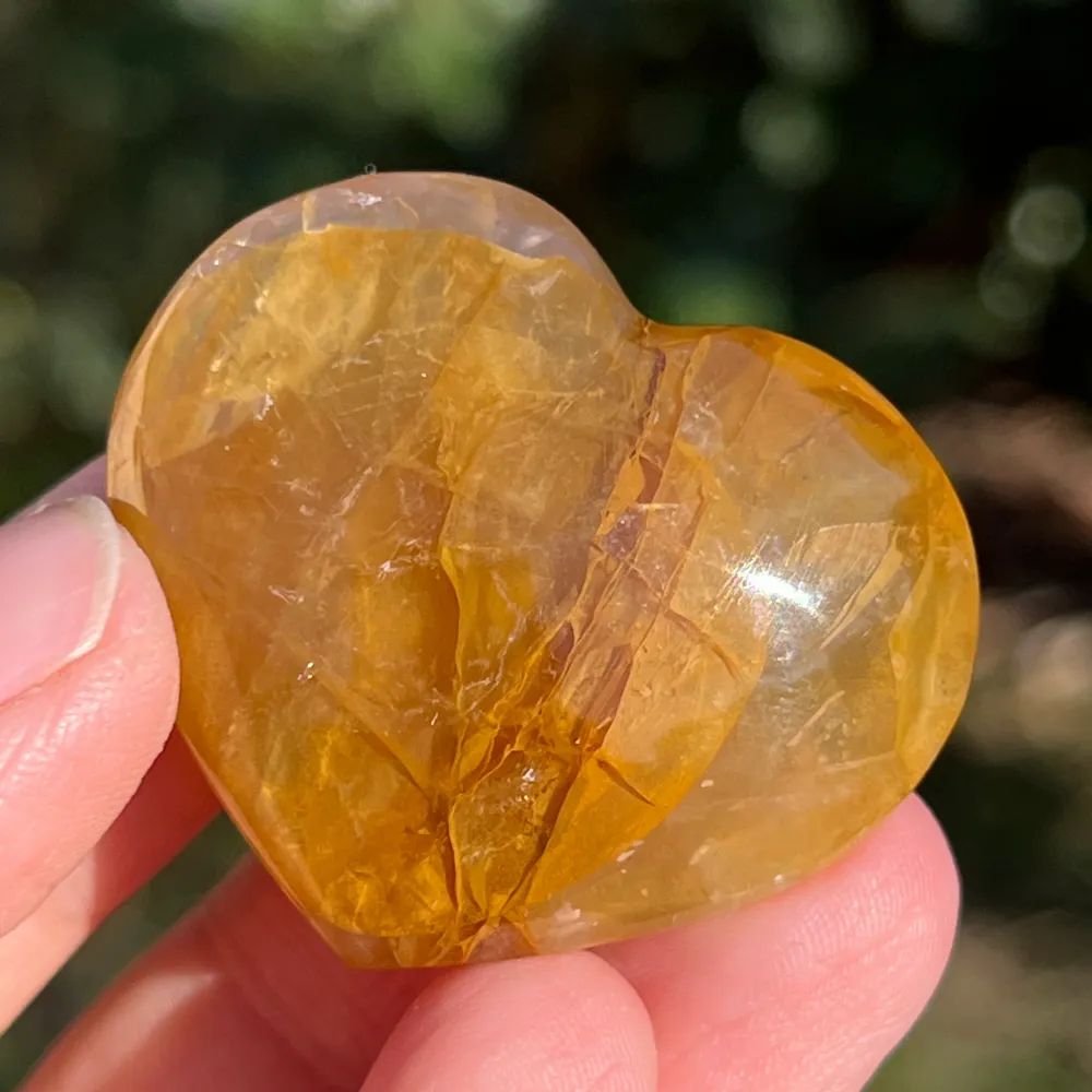 Сърце Golden Healer, кварц лимон, модел мини6