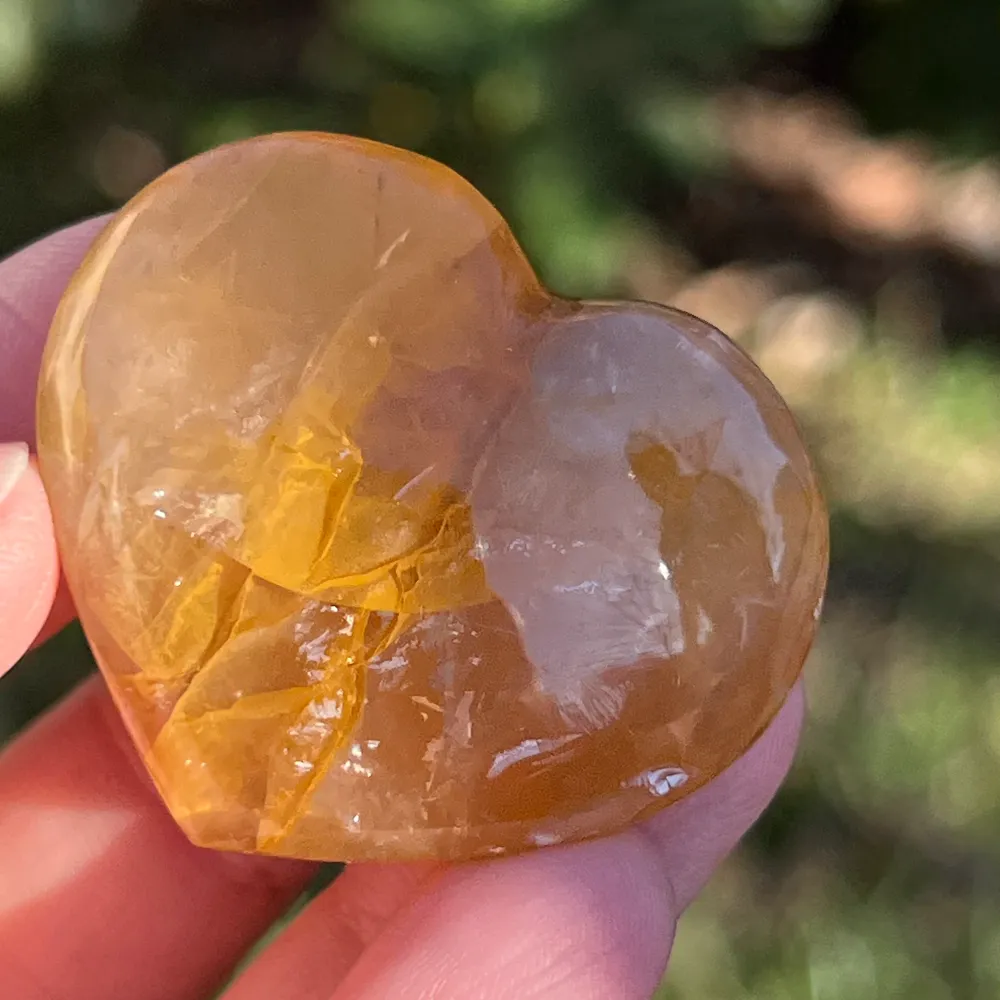 Сърце Golden Healer, кварц лимон, модел мини6