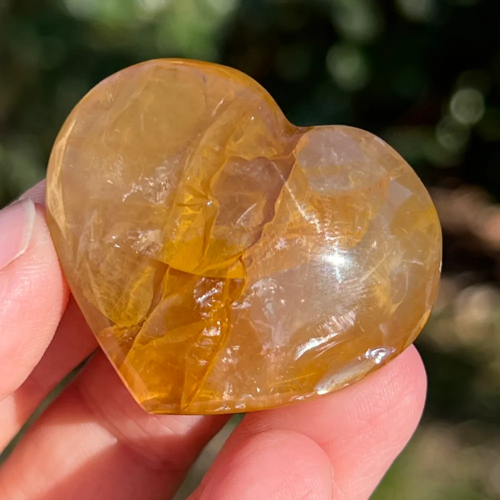 Сърце Golden Healer, кварц лимон, модел мини6