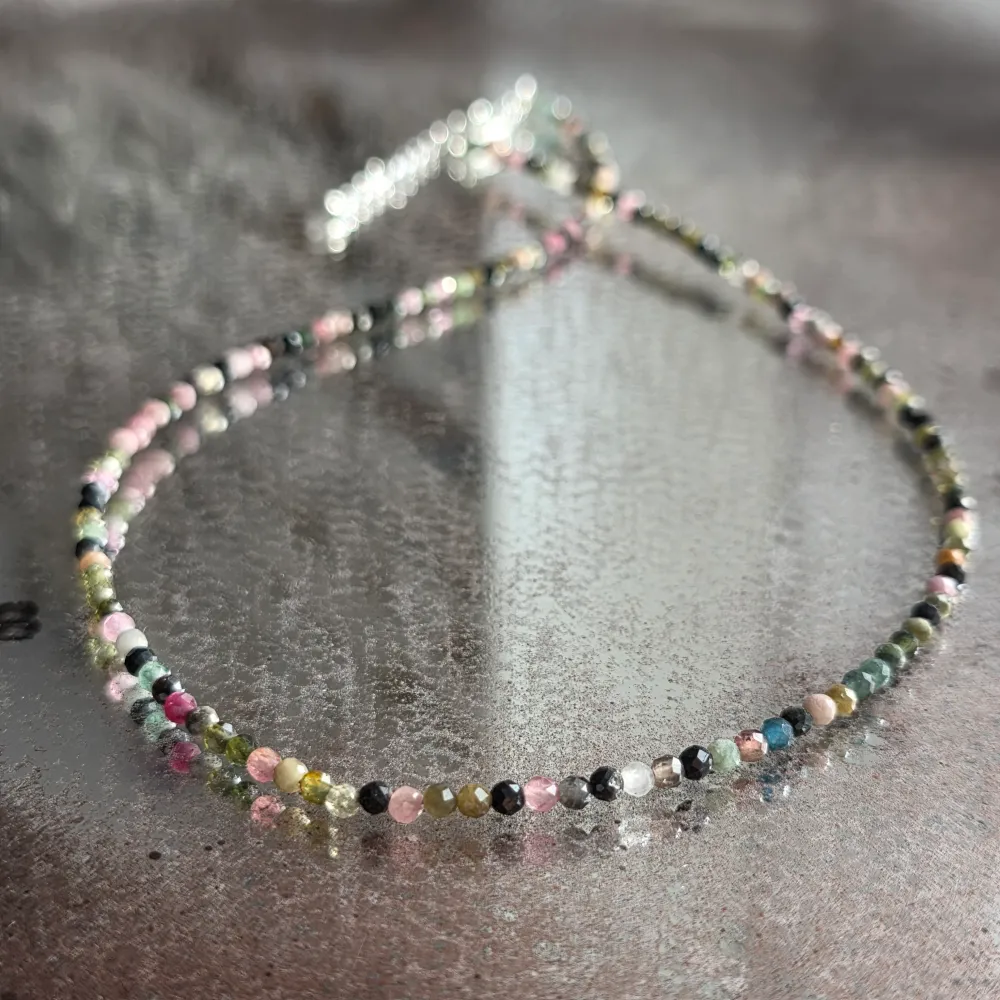 Колие с зелен и розов турмалин Growth #290