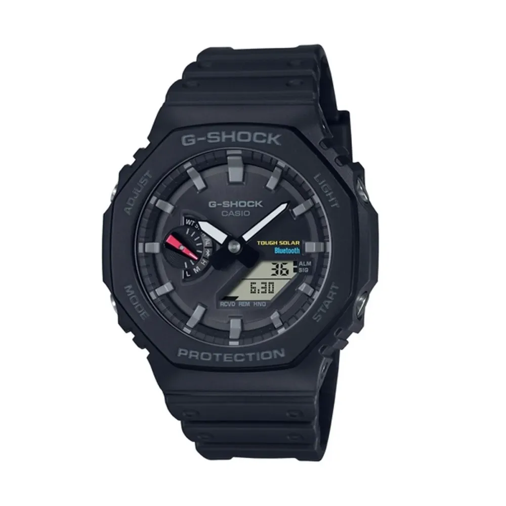 G-Shock, Мъжки смарт часовник GA-B2100-1AER Tough Solar, Черен