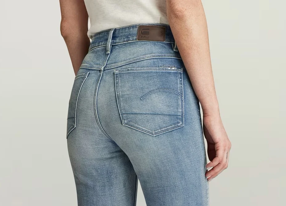Дамски дънки с разкроен крачол и винтидж ефект G-STAR RAW 3301 High Flare Jeans