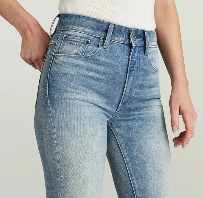 Дамски дънки с разкроен крачол и винтидж ефект G-STAR RAW 3301 High Flare Jeans