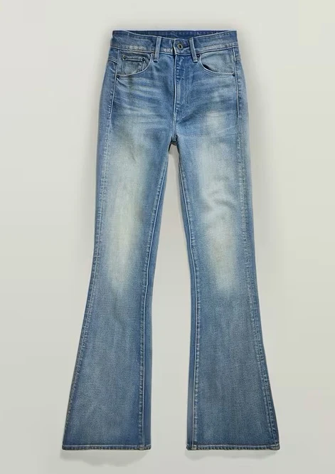Дамски дънки с разкроен крачол и винтидж ефект G-STAR RAW 3301 High Flare Jeans