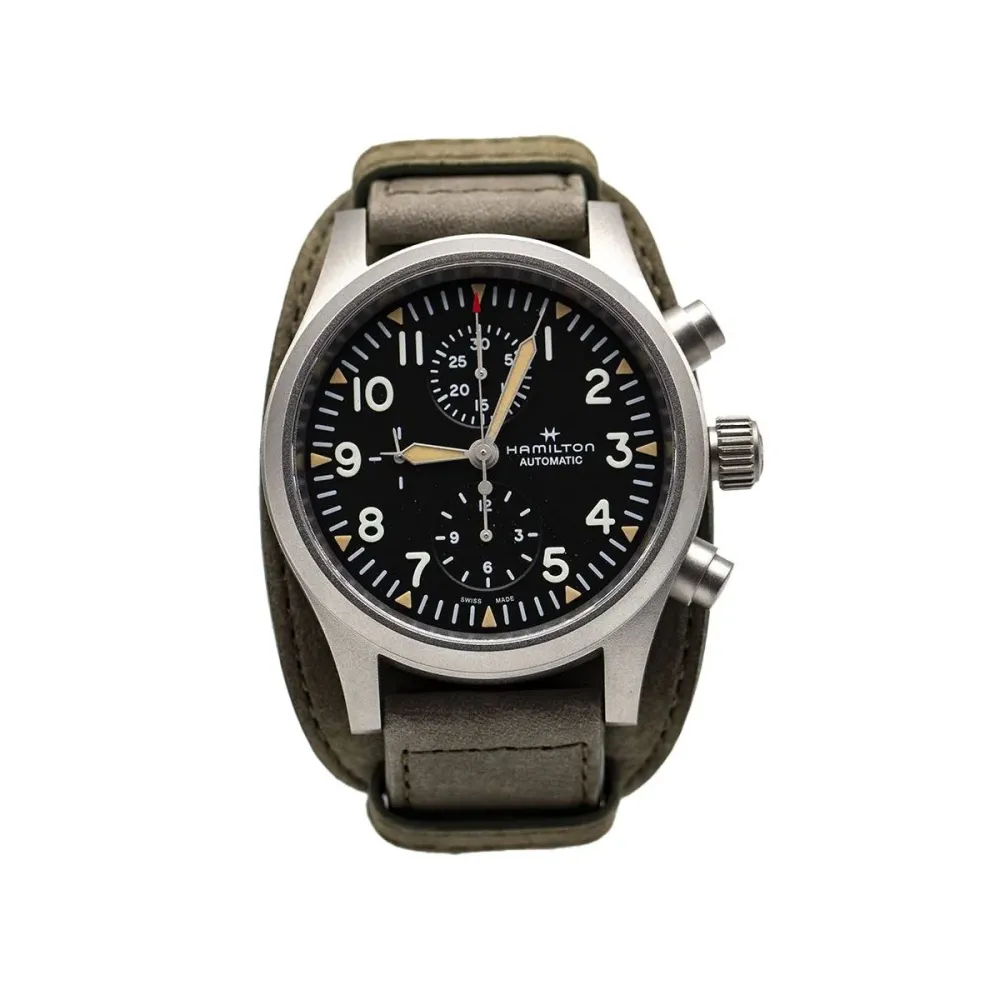 Hamilton Khaki Field - Автоматичен хронограф от стомана, 44 мм