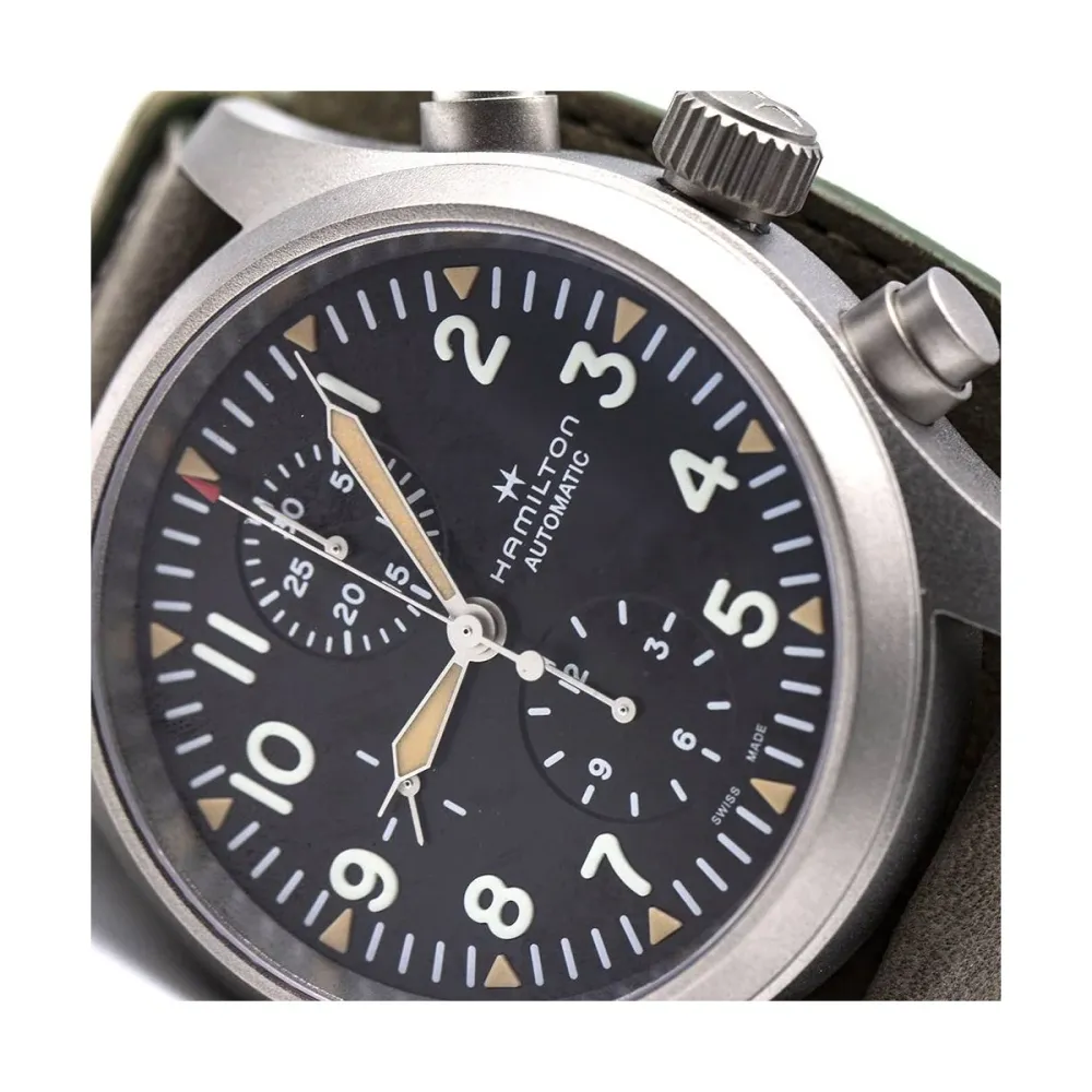 Hamilton Khaki Field - Автоматичен хронограф от стомана, 44 мм
