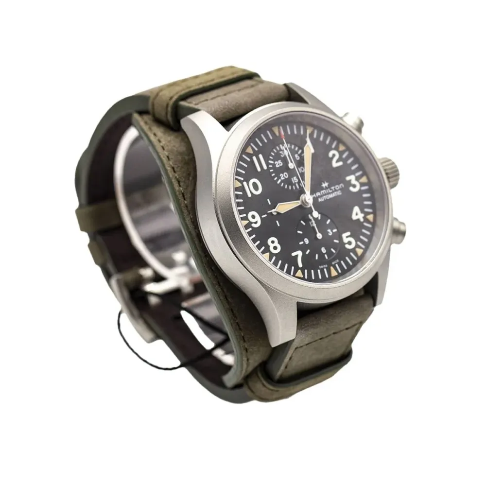 Hamilton Khaki Field - Автоматичен хронограф от стомана, 44 мм
