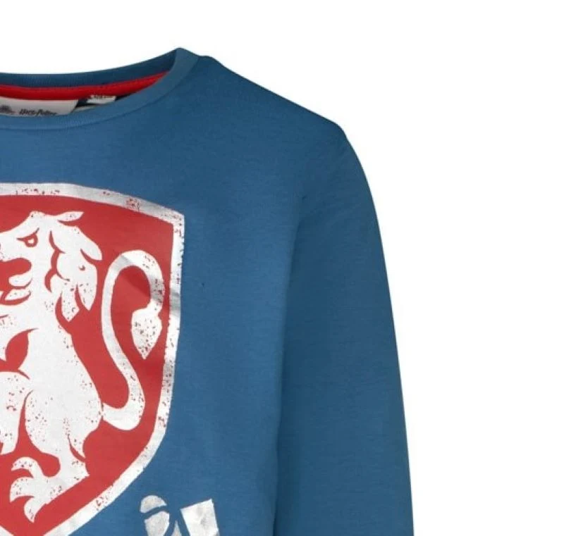 Блуза с дълъг ръкав Harry Potter Gryffindor Blue, размер 110