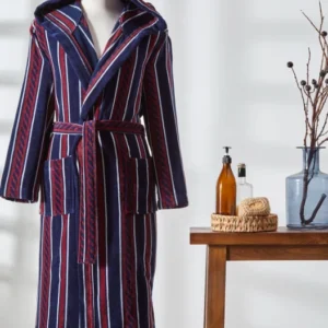 Халат за баня «Hawai Marin Lacivert» с качулка, размер S/M