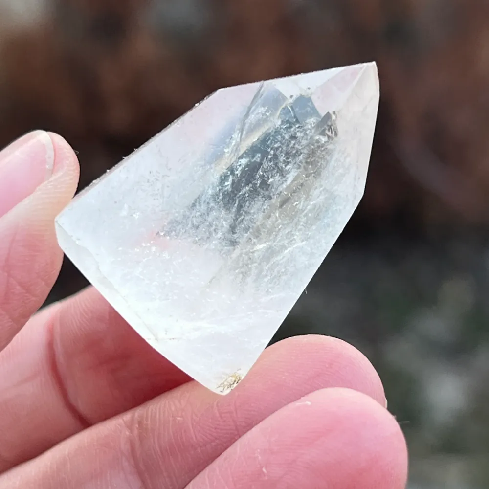 ICY 49 безцветен кристален скален кварцов генератор/ накрайник