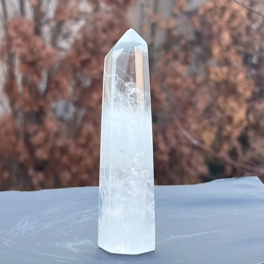 ICY 74 безцветен кристален скален кварцов генератор/ накрайник