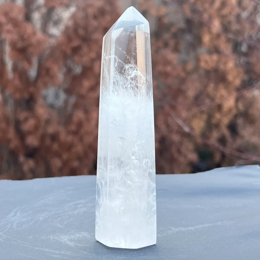 ICY 74 безцветен кристален скален кварцов генератор/ накрайник
