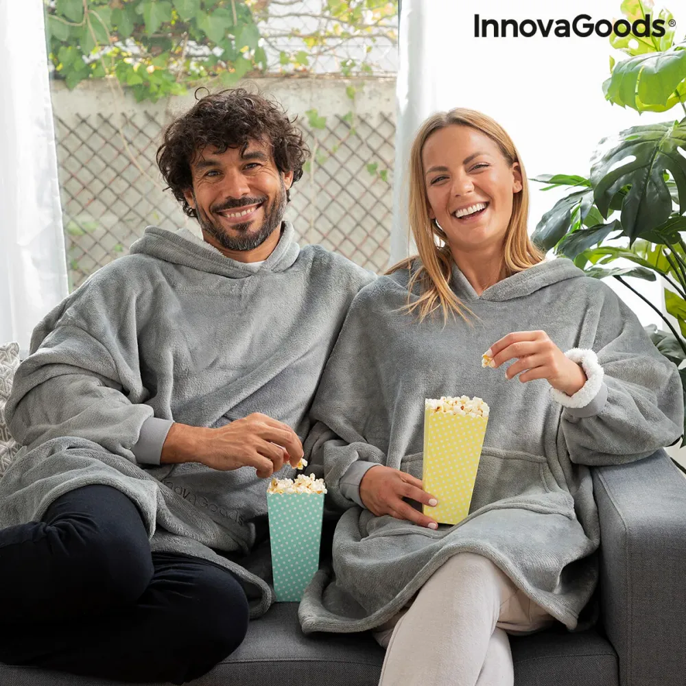 Одеяло с Ръкави Овърсайз Суичър с Поларена Подплата InnovaGoods Swug (След ремонт )