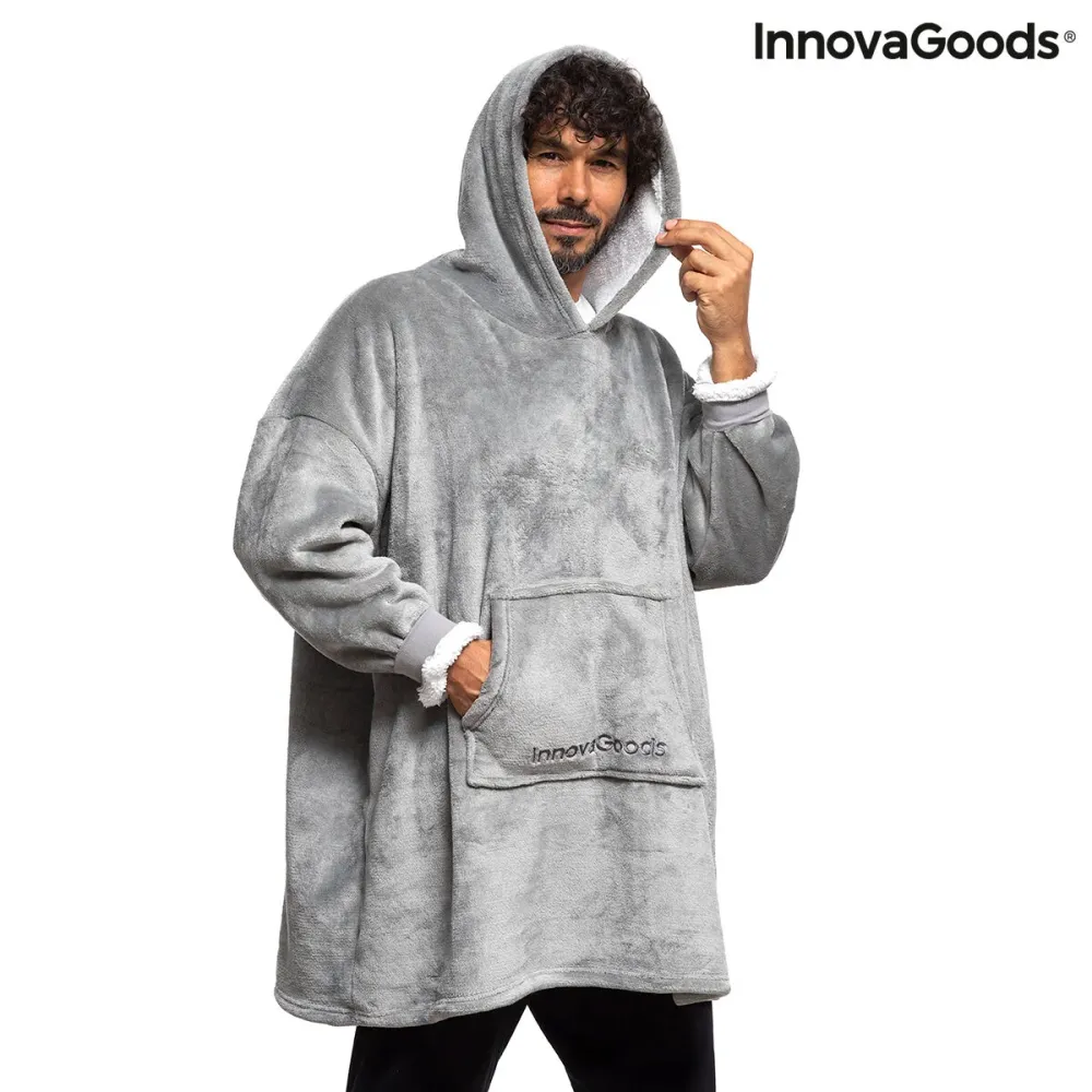 Одеяло с Ръкави Овърсайз Суичър с Поларена Подплата InnovaGoods Swug (След ремонт )