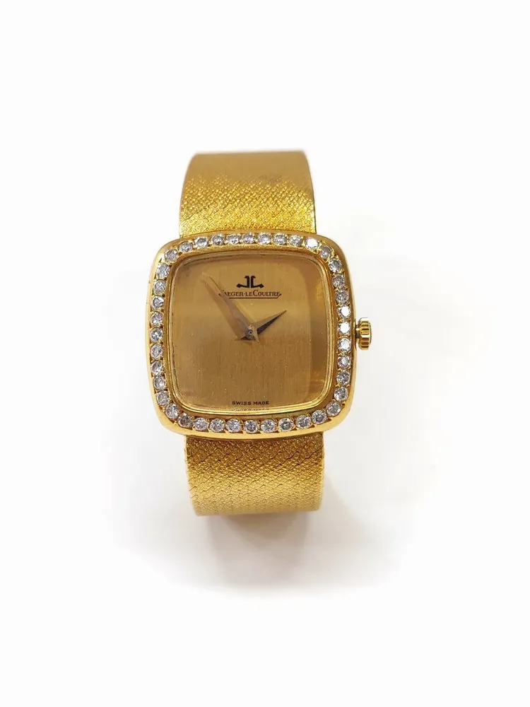 Jaeger-LeCoultre - Дамски часовник от 18K жълто злато и диаманти